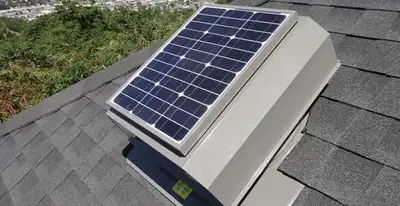 attic fan installation services with energy-efficient roof-mounted ventilation system in Richmond, VA