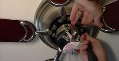 Ceiling fan installation with electrical wiring and mounting by professional electrician in Richmond, VA