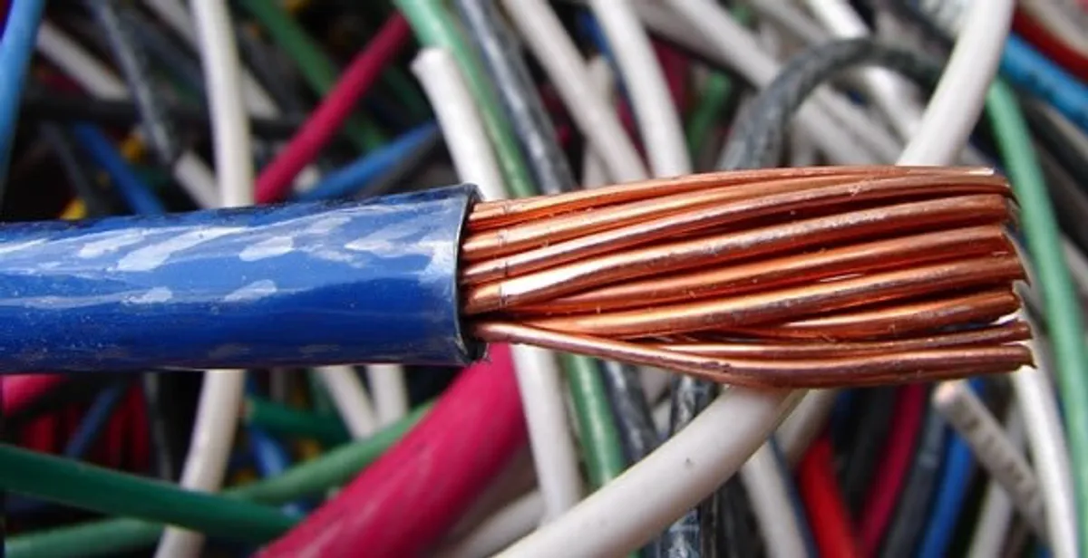 electrical wiring services showing exposed copper conductors and cable preparation in Richmond, VA