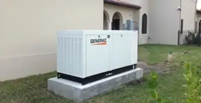 generator installation service showing standby generator professionally installed for residential power backup in Richmond, VA