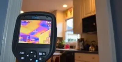 home energy audit service using thermal imaging to evaluate electrical efficiency inside a home in Richmond, VA