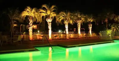 landscape lighting installation services illuminating outdoor recreational areas in Richmond, VA
