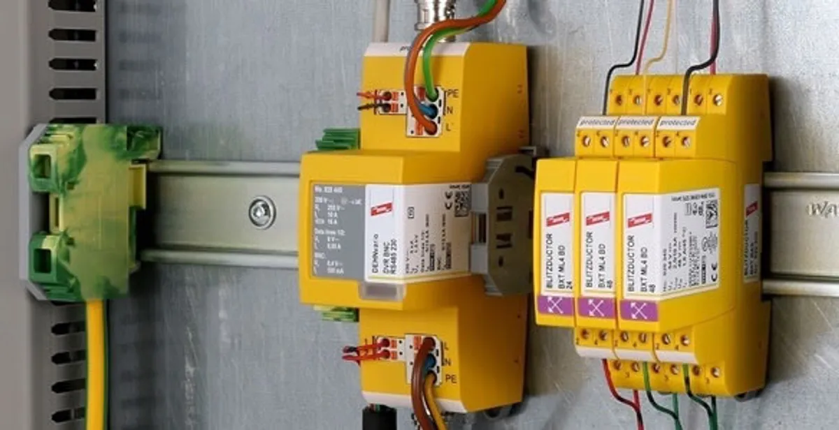 lightning surge protection system with surge suppressors installed by electrical service professionals in Richmond, VA