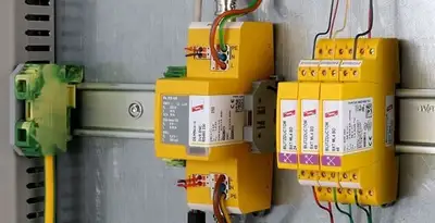 lightning surge protection system with surge suppressors installed by electrical service professionals in Richmond, VA