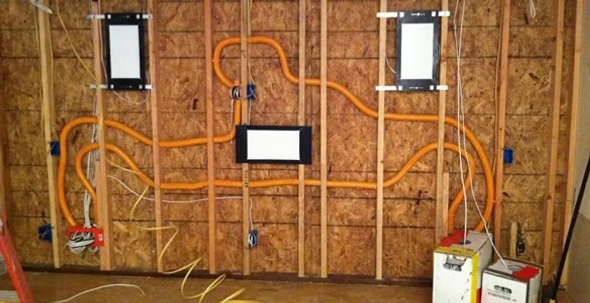 new construction wiring project displaying complete electrical system layout installed by professionals in Richmond, VA