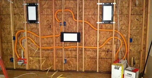new construction wiring project displaying complete electrical system layout installed by professionals in Richmond, VA