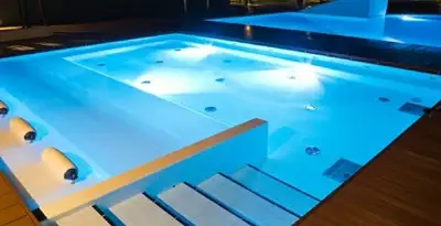 pool light installation and repair services providing modern illuminated pool lighting in Richmond, VA
