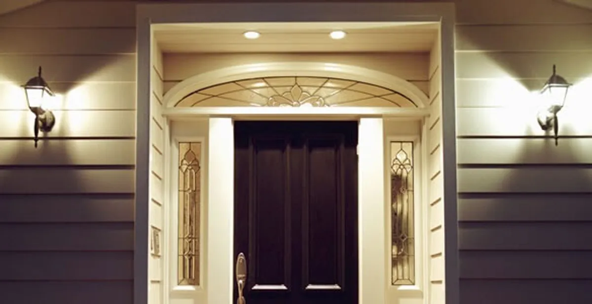 security light installation services with professionally installed entryway lighting in Richmond, VA