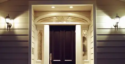 security light installation services with professionally installed entryway lighting in Richmond, VA