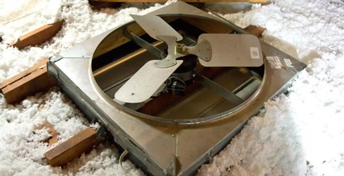 whole house fan installation services with attic-mounted ventilation unit in Richmond, VA