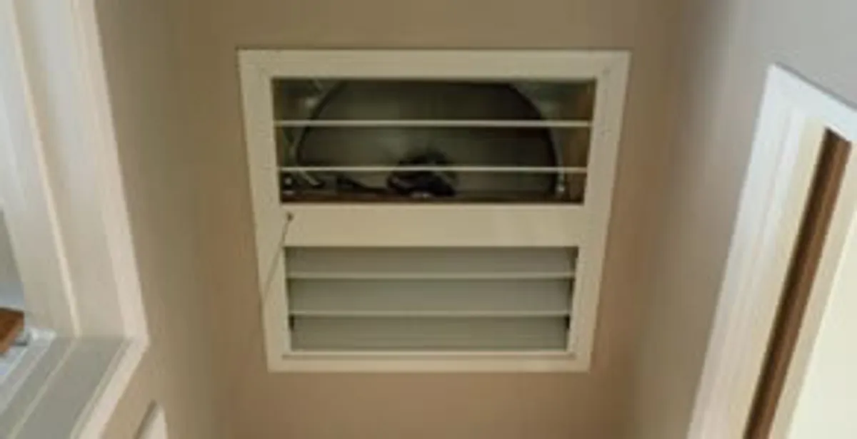 whole house fan installation services with ceiling-mounted ventilation system in Richmond, VA