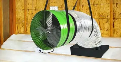 whole house fan installation services with professionally mounted ventilation fan system in Richmond, VA
